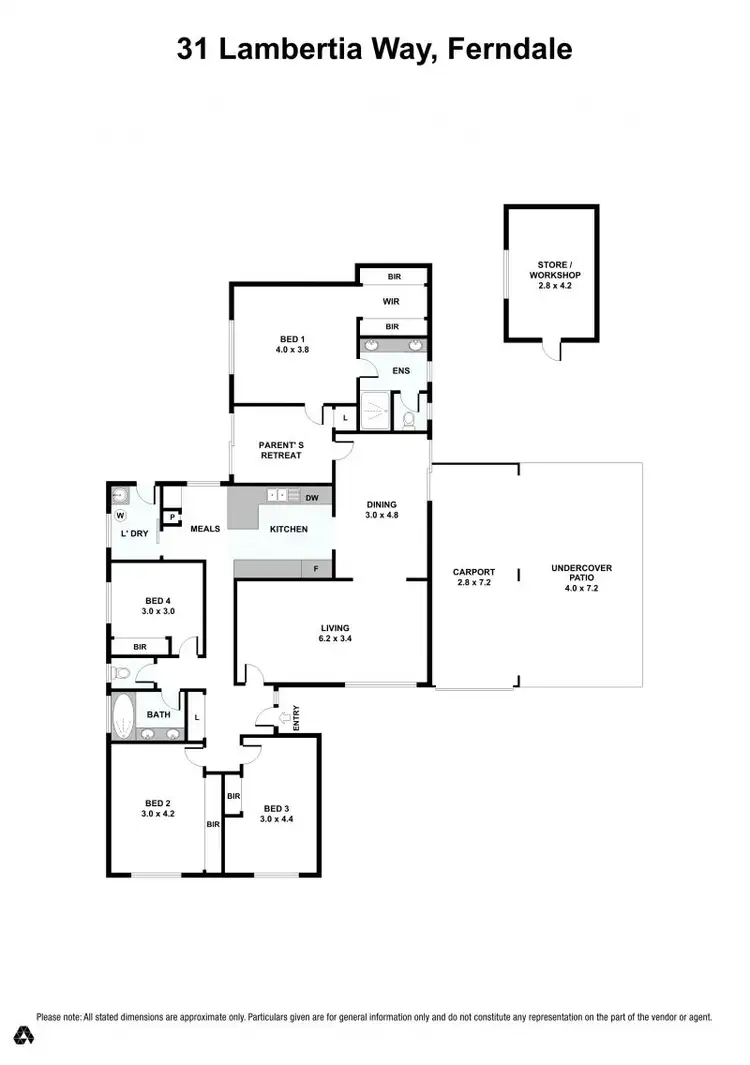 Floorplan of Homely house listing, 31 Lambertia Way, Ferndale WA 6148