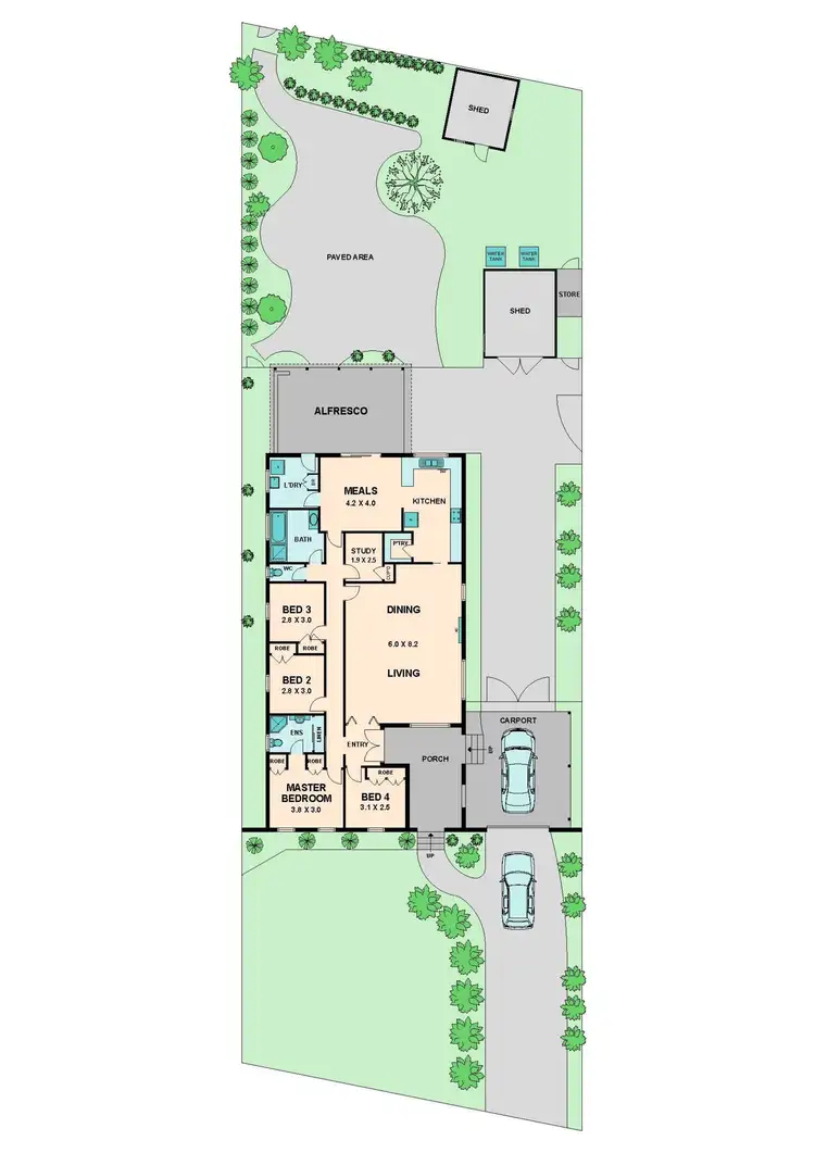 Floorplan of Homely house listing, 5 LINK AVENUE, Kilmore VIC 3764