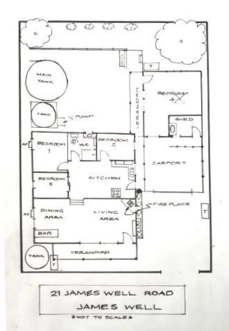 Floorplan of Homely house listing, 21 James Well Road, James Well SA 5571