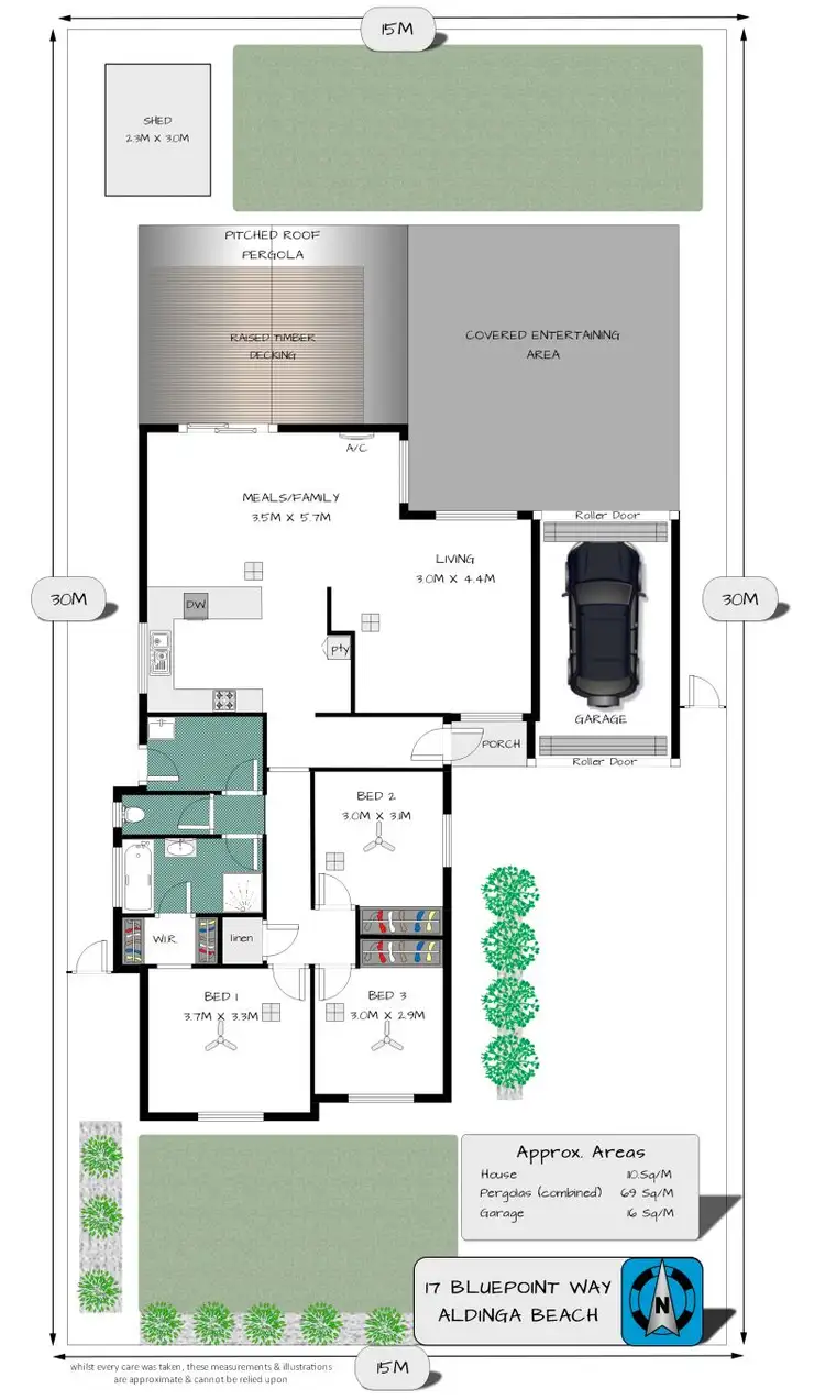 Floorplan of Homely house listing, 17 Bluepoint Way, Aldinga Beach SA 5173