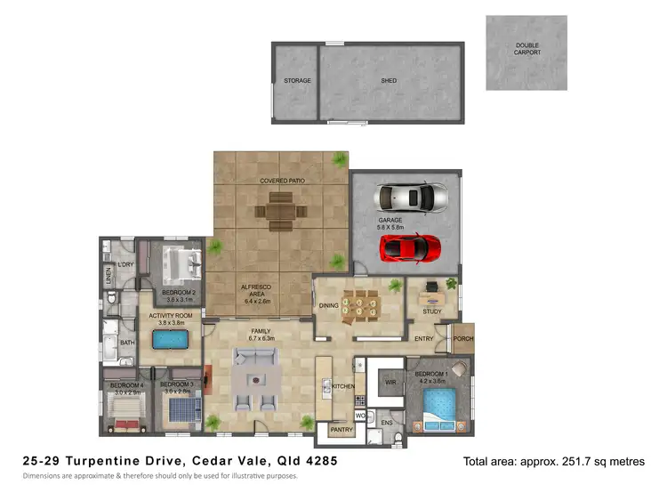 Floorplan of Homely house listing, 25-29 Turpentine Drive, Cedar Vale QLD 4285