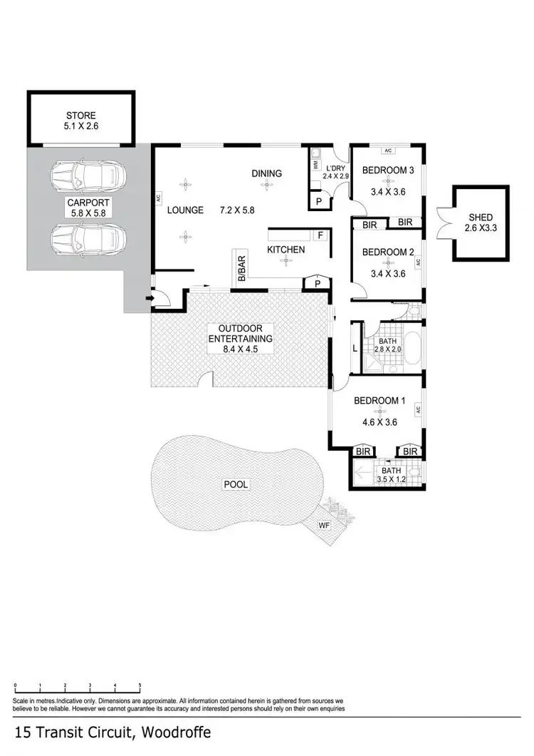 Floorplan of Homely house listing, 15 Transit Circuit, Woodroffe NT 830