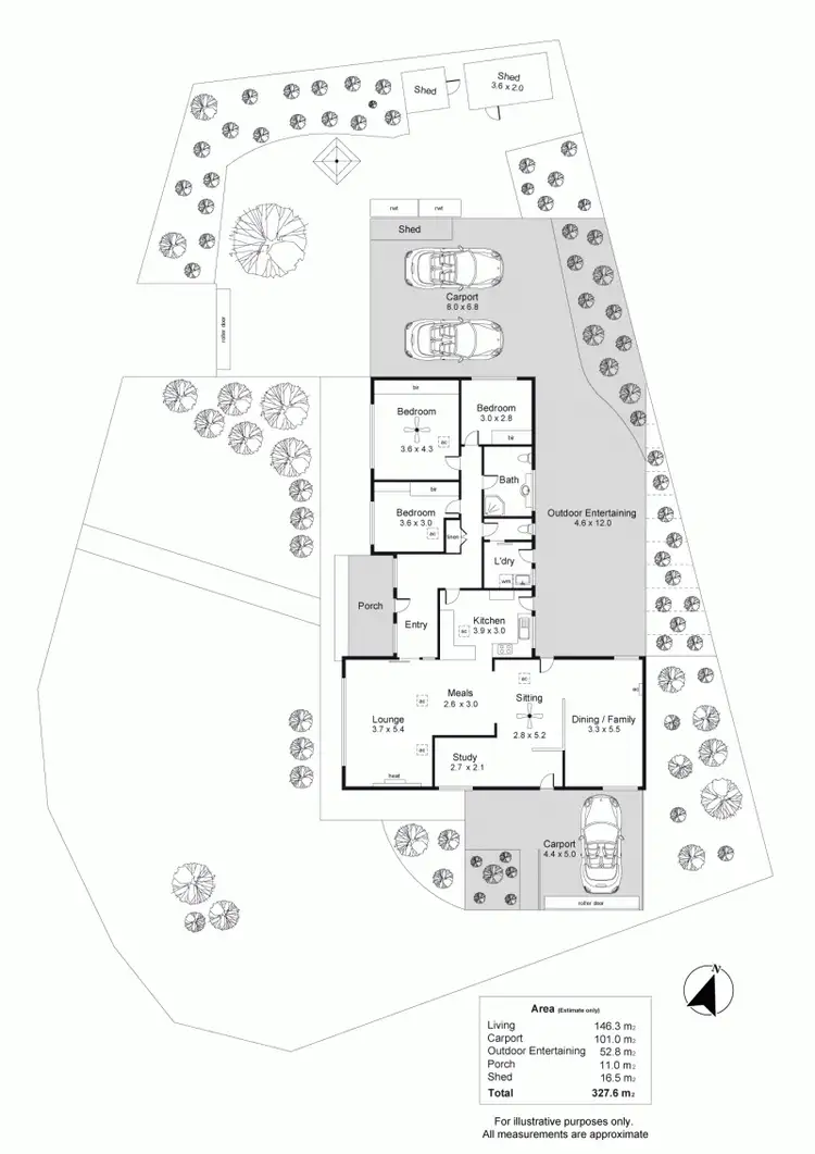 Floorplan of Homely house listing, 1 Raffles Crescent, Plympton SA 5038