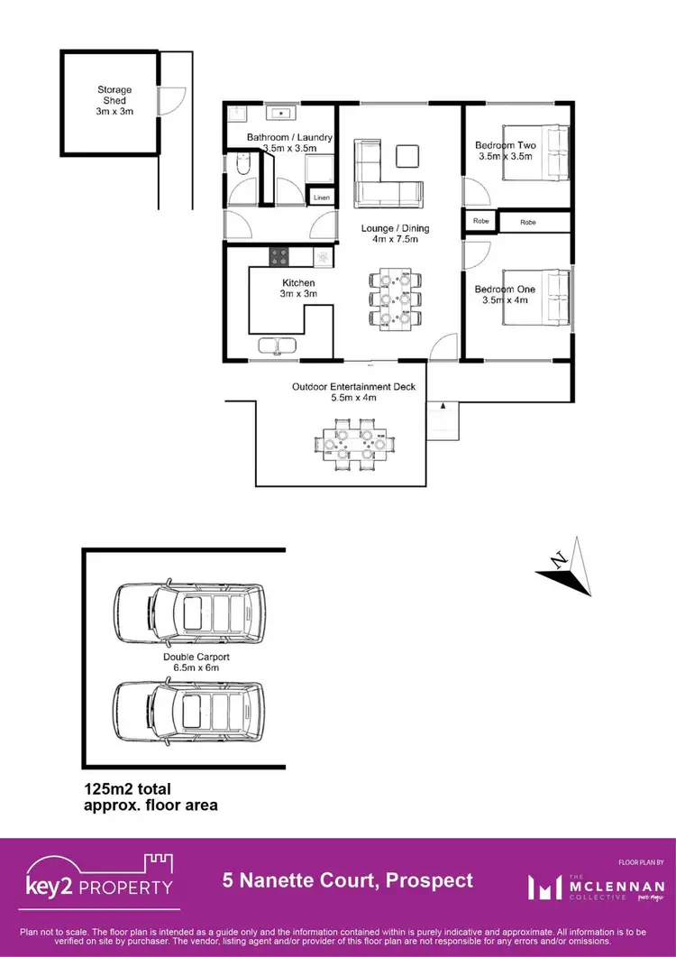 Floorplan of Homely house listing, 5 Nanette Court, Prospect TAS 7250