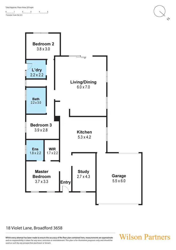 Floorplan of Homely house listing, 18 Violet Lane, Broadford VIC 3658