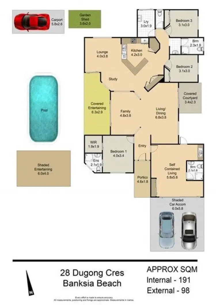 Floorplan of Homely house listing, 28 Dugong Cres, Banksia Beach QLD 4507