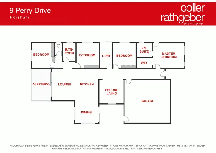 Floorplan of Homely house listing, 9 Perry Drive, Horsham VIC 3400