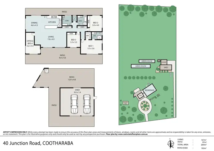 Floorplan of Homely rural property listing, 40 Junction Road, Cootharaba QLD 4565