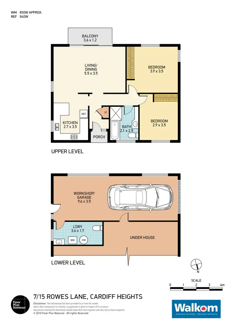 Floorplan of Homely townhouse listing, 7/15 Rowes Lane, Cardiff Heights NSW 2285