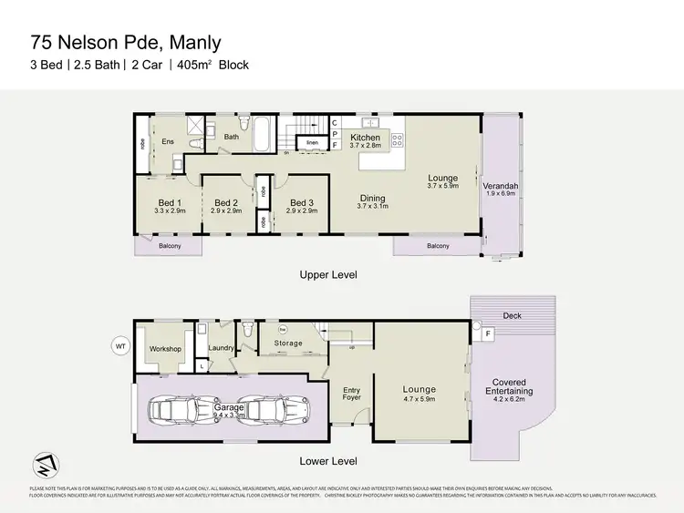 Floorplan of Homely house listing, 75 Nelson Parade, Manly QLD 4179