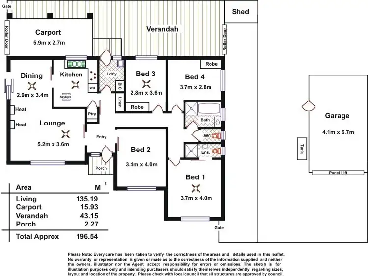 Floorplan of Homely house listing, 32 Hamilton Terrace, Athelstone SA 5076