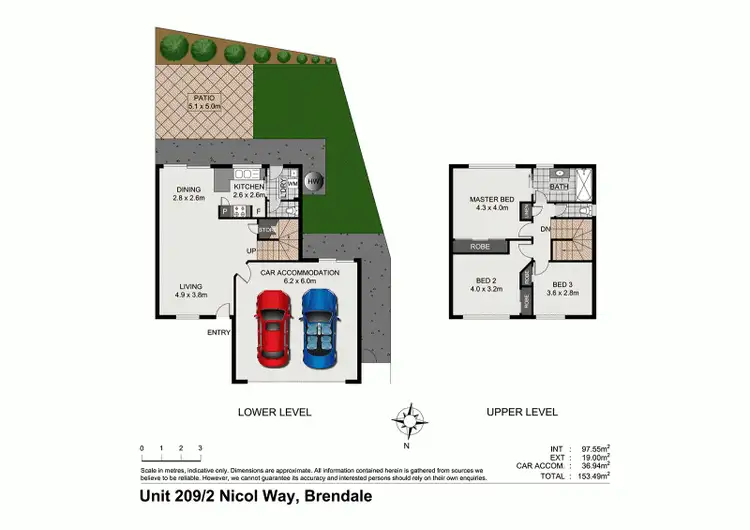 Floorplan of Homely townhouse listing, 209/2 Nicol Way, Brendale QLD 4500