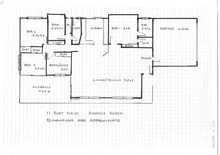 Floorplan of Homely house listing, 11 Port Drive, Banksia Beach QLD 4507