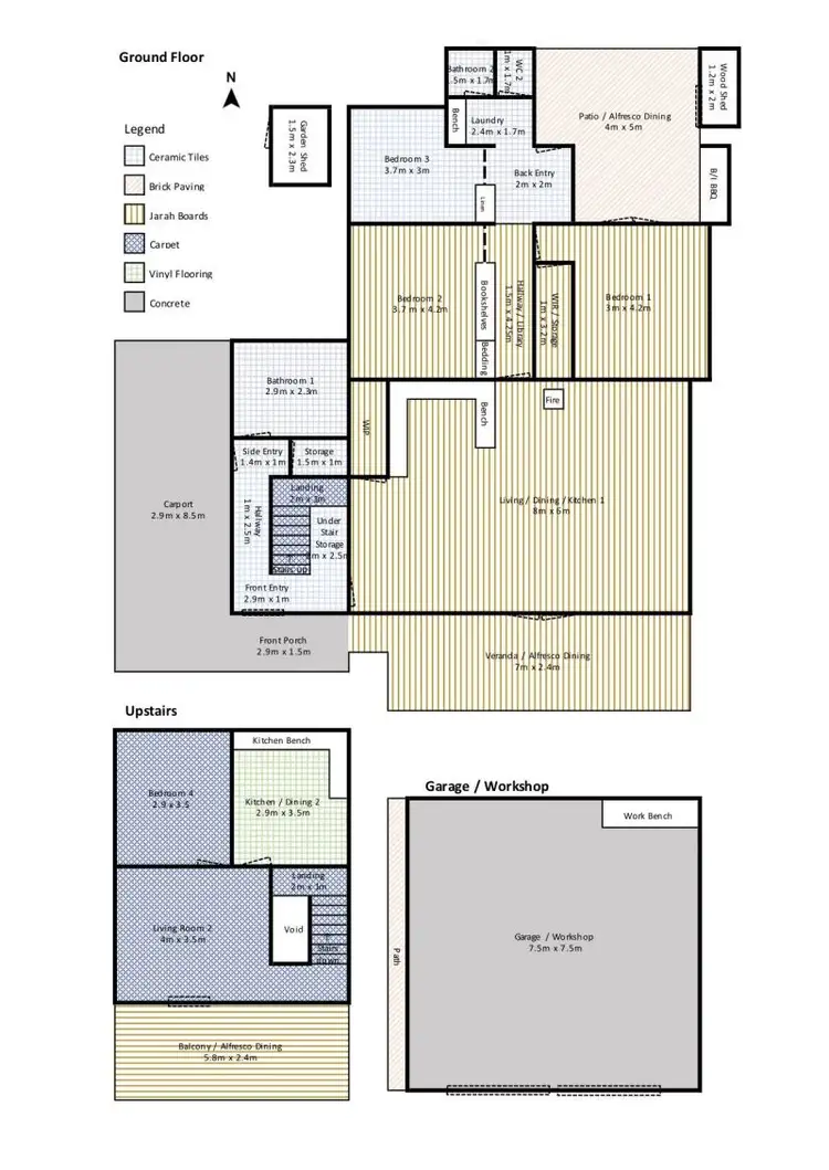 Floorplan of Homely house listing, 17 Whitfield Street, Guilderton WA 6041