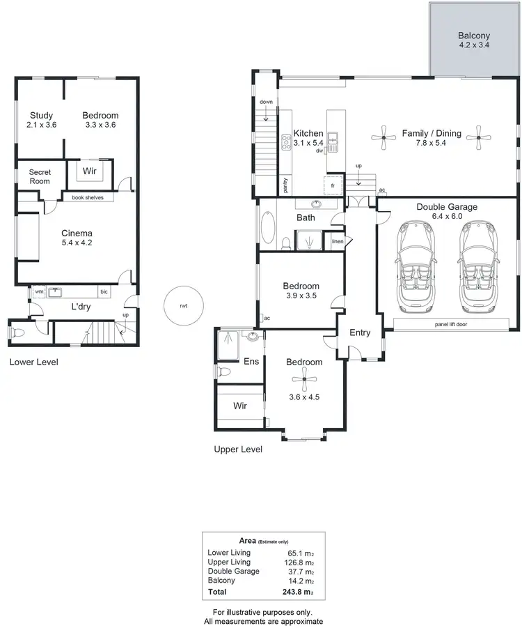 Floorplan of Homely house listing, 1 Apple Grove, Coromandel Valley SA 5051