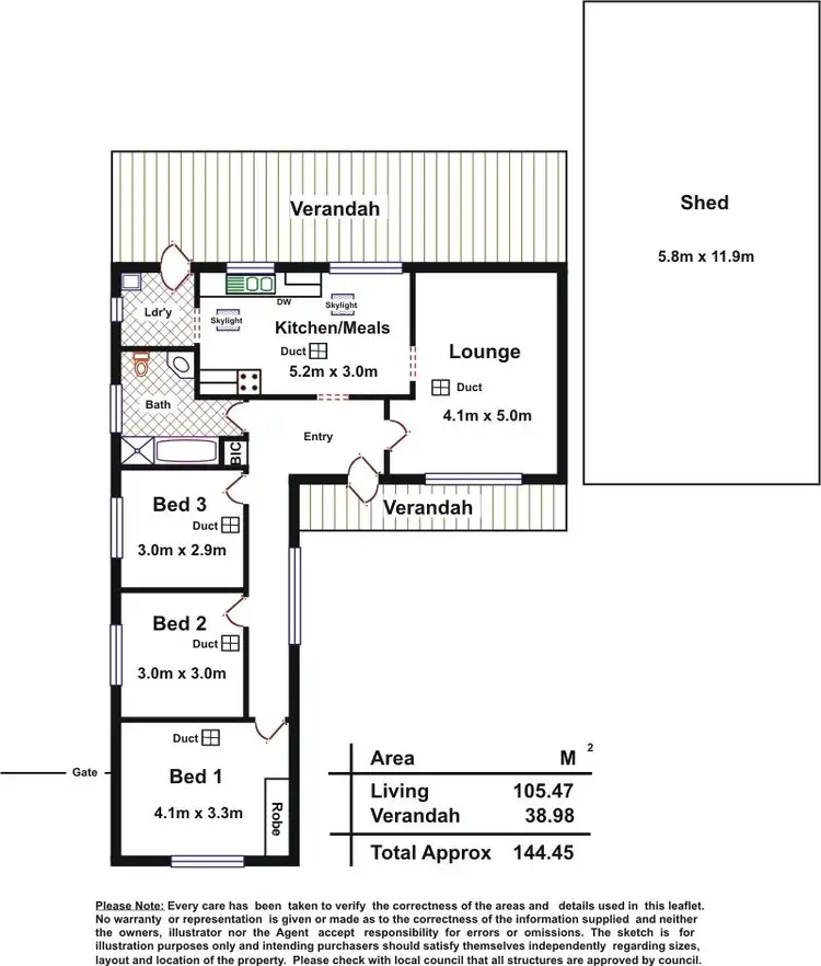Floorplan of Homely house listing, 76 Littler Drive, Fairview Park SA 5126