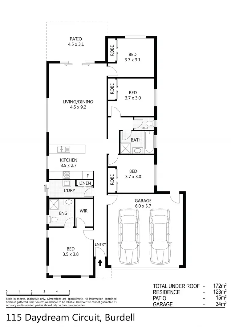 Floorplan of Homely house listing, 115 Daydream Circuit, Burdell QLD 4818