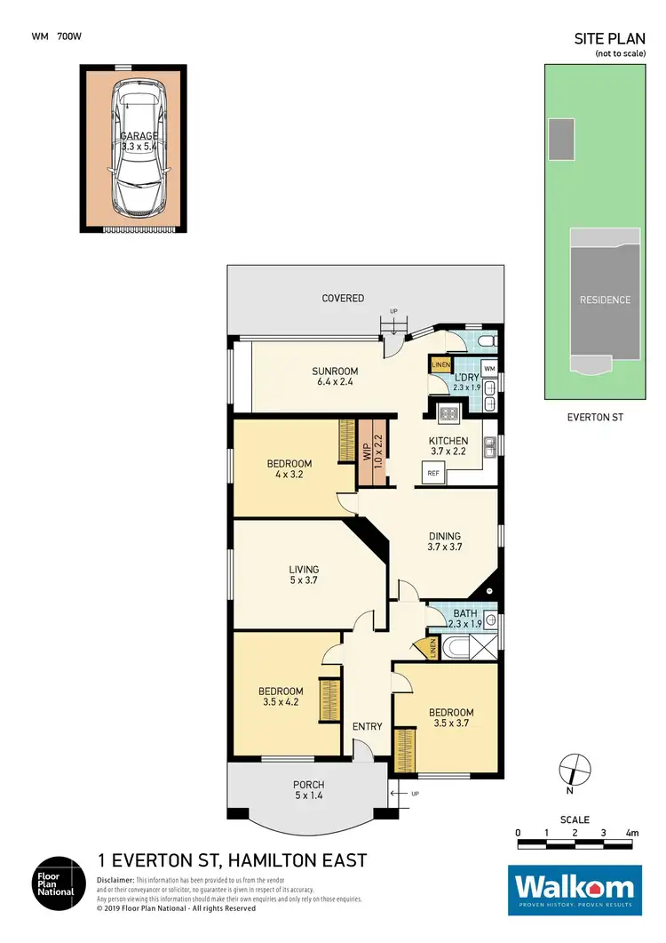 Floorplan of Homely house listing, 1 Everton Street, Hamilton East NSW 2303