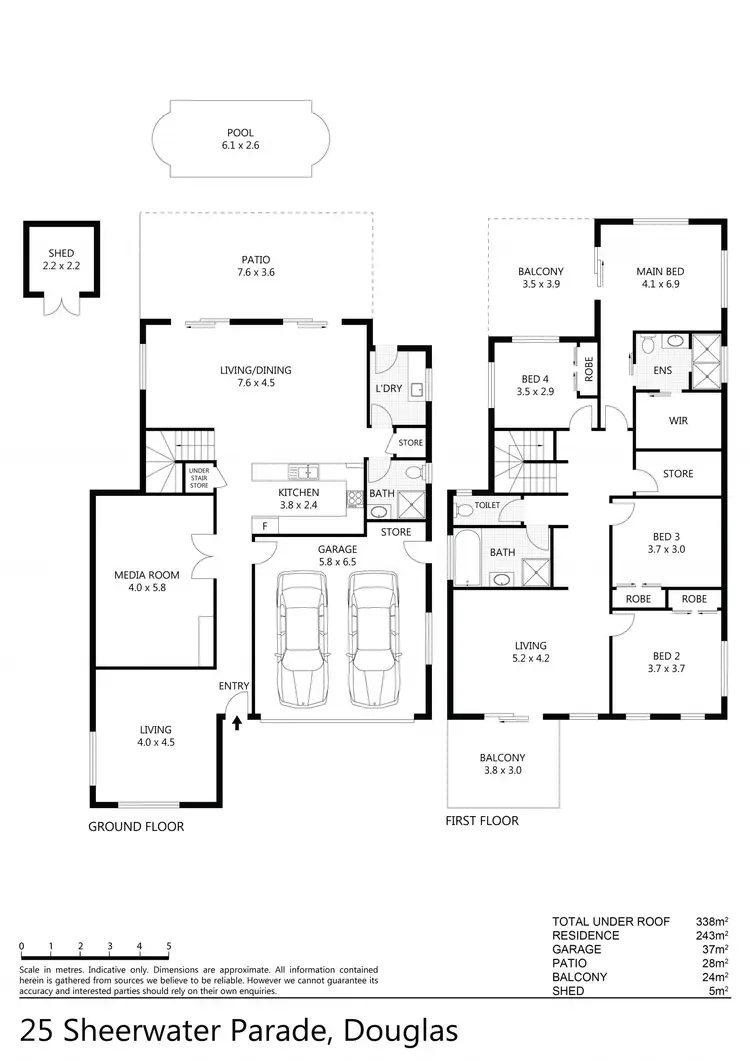 Floorplan of Homely house listing, 25 Sheerwater Parade, Douglas QLD 4814