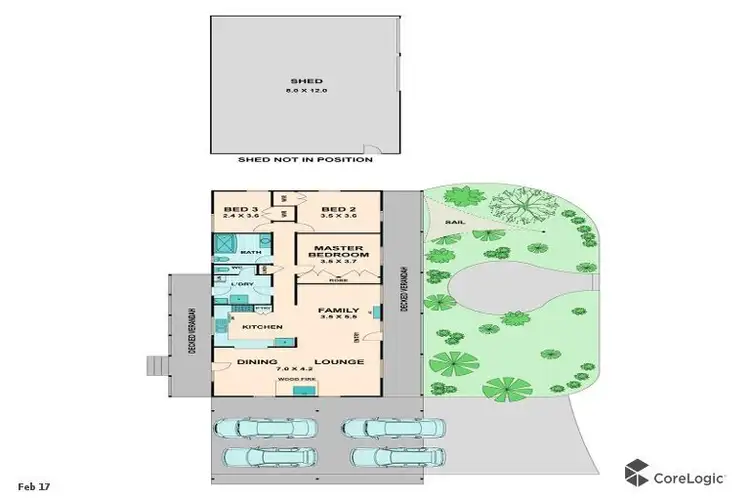 Floorplan of Homely house listing, 15 Baden Drive, Heathcote Junction VIC 3758