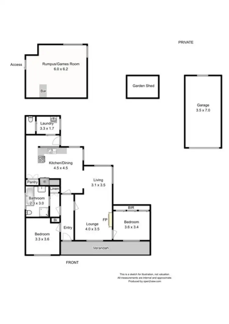 Floorplan of Homely house listing, 299 Clarence Street, Howrah TAS 7018