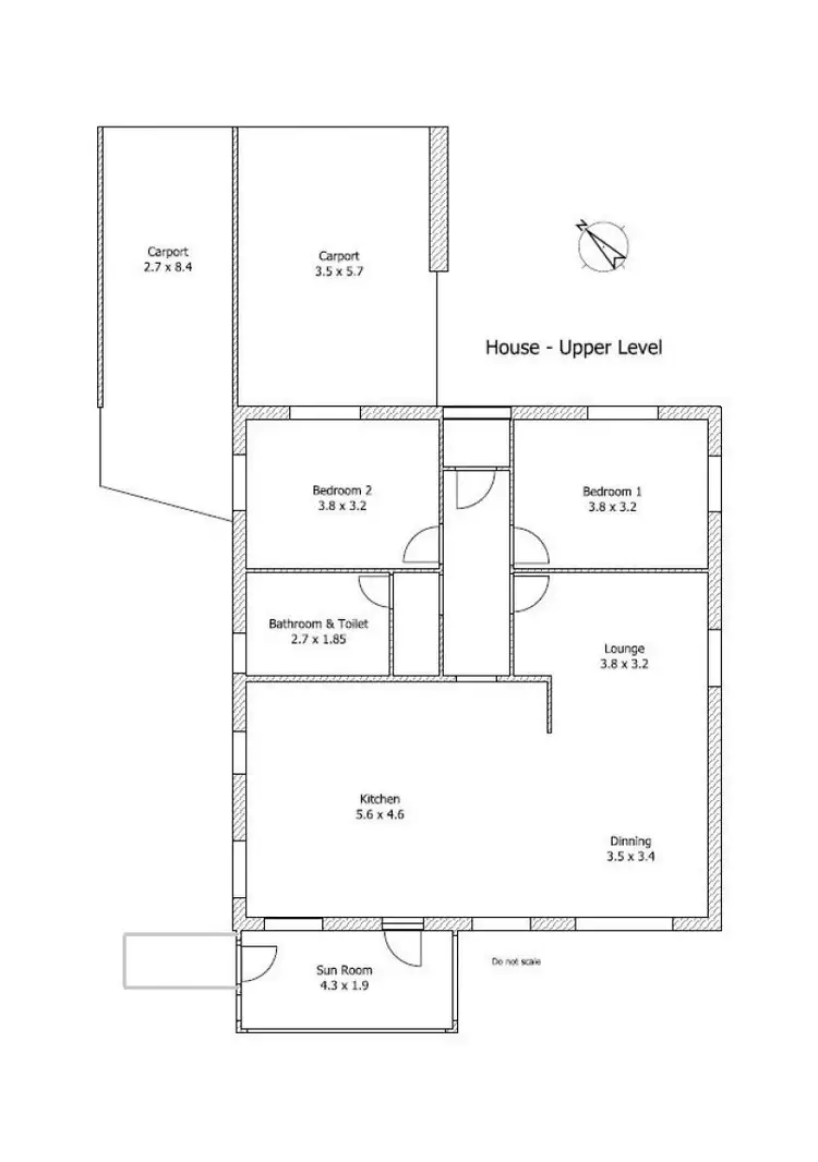 Floorplan of Homely house listing, 51 and 51A Karoola Road, Lindisfarne TAS 7015