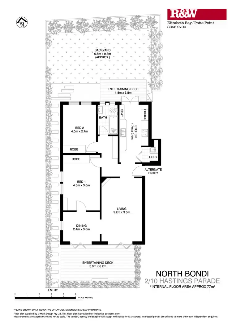 Floorplan of Homely apartment listing, 2/10 Hastings Parade, North Bondi NSW 2026