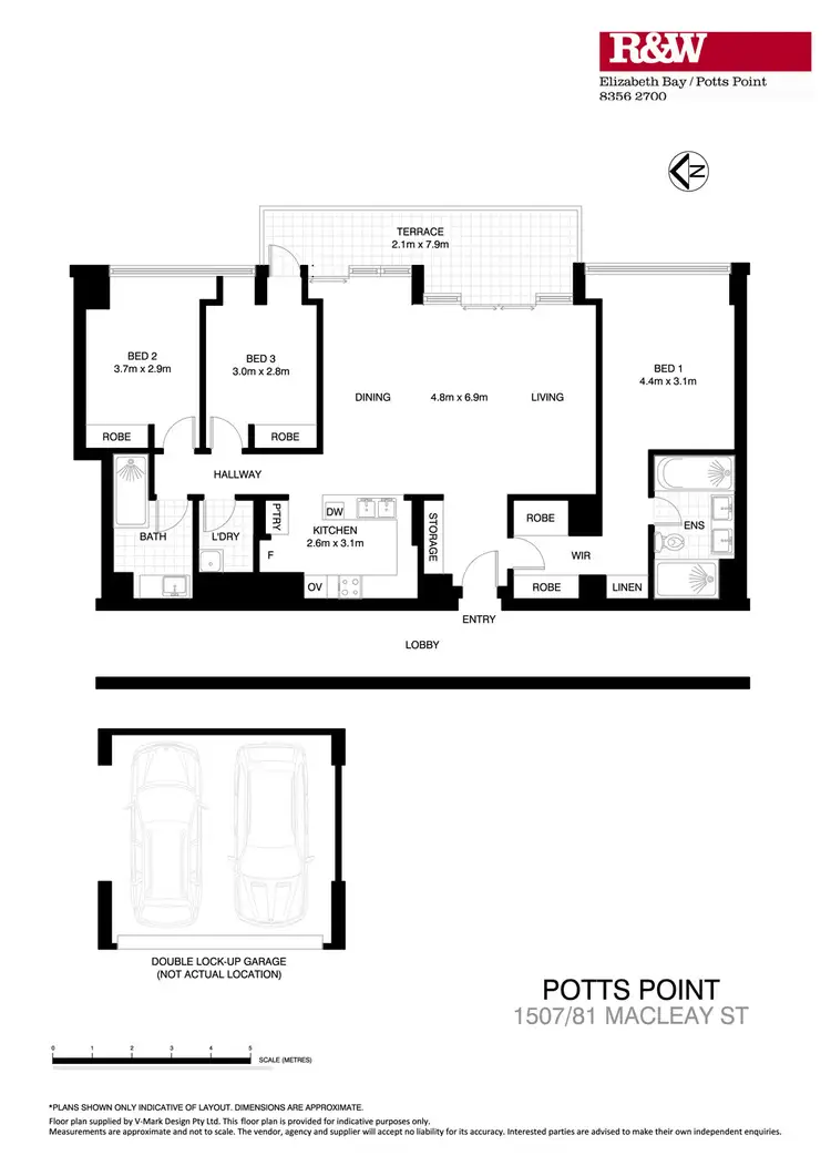 Floorplan of Homely apartment listing, 1507/81 Macleay Street, Potts Point NSW 2011