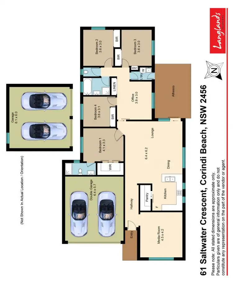 Floorplan of Homely house listing, 61 Saltwater Crescent, Corindi Beach NSW 2456