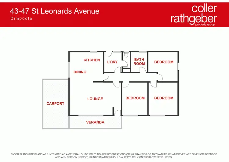 Floorplan of Homely house listing, 43-47 St Leonards Avenue, Dimboola VIC 3414