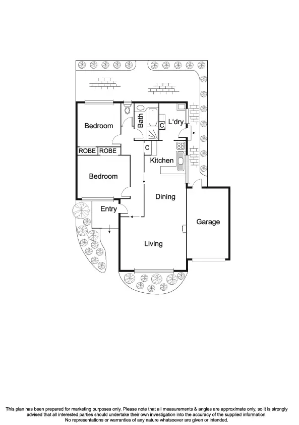 Floorplan of Homely villa listing, 2/31 The Esplanade, Maribyrnong VIC 3032