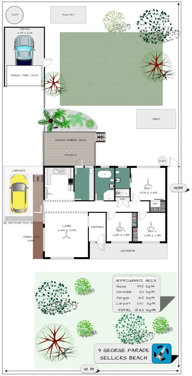 Floorplan of Homely house listing, 9 George Parade, Sellicks Beach SA 5174