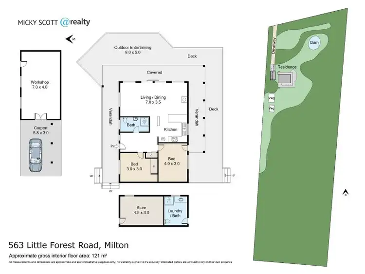Floorplan of Homely house listing, 563 Little Forest Road, Little Forest NSW 2538