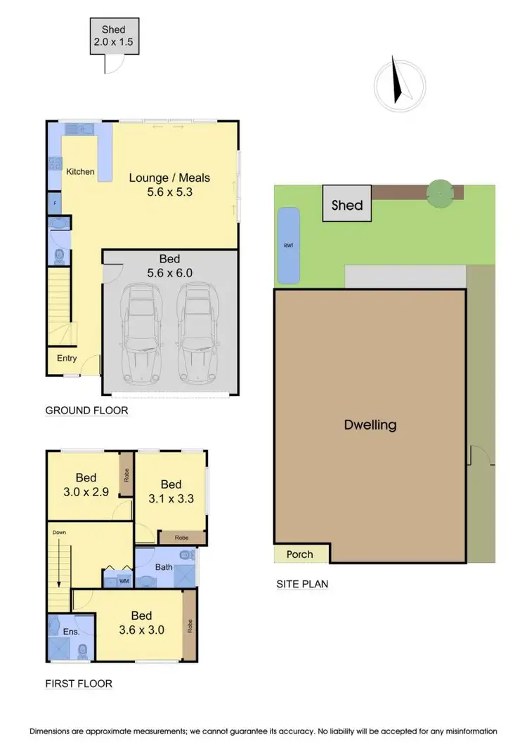 Floorplan of Homely townhouse listing, 5 Wildflower Place, Kilsyth VIC 3137