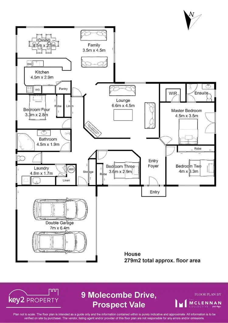 Floorplan of Homely house listing, 9 Molecombe Drive, Prospect Vale TAS 7250