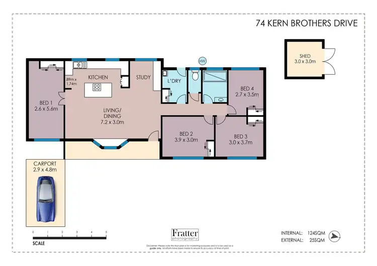 Floorplan of Homely house listing, 74 Kern Brothers Drive, Kirwan QLD 4817