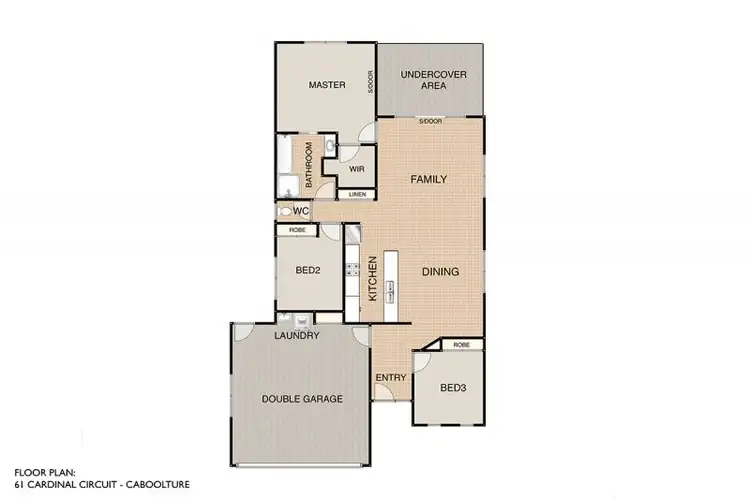 Floorplan of Homely house listing, 61 Cardinal Circuit, Caboolture QLD 4510