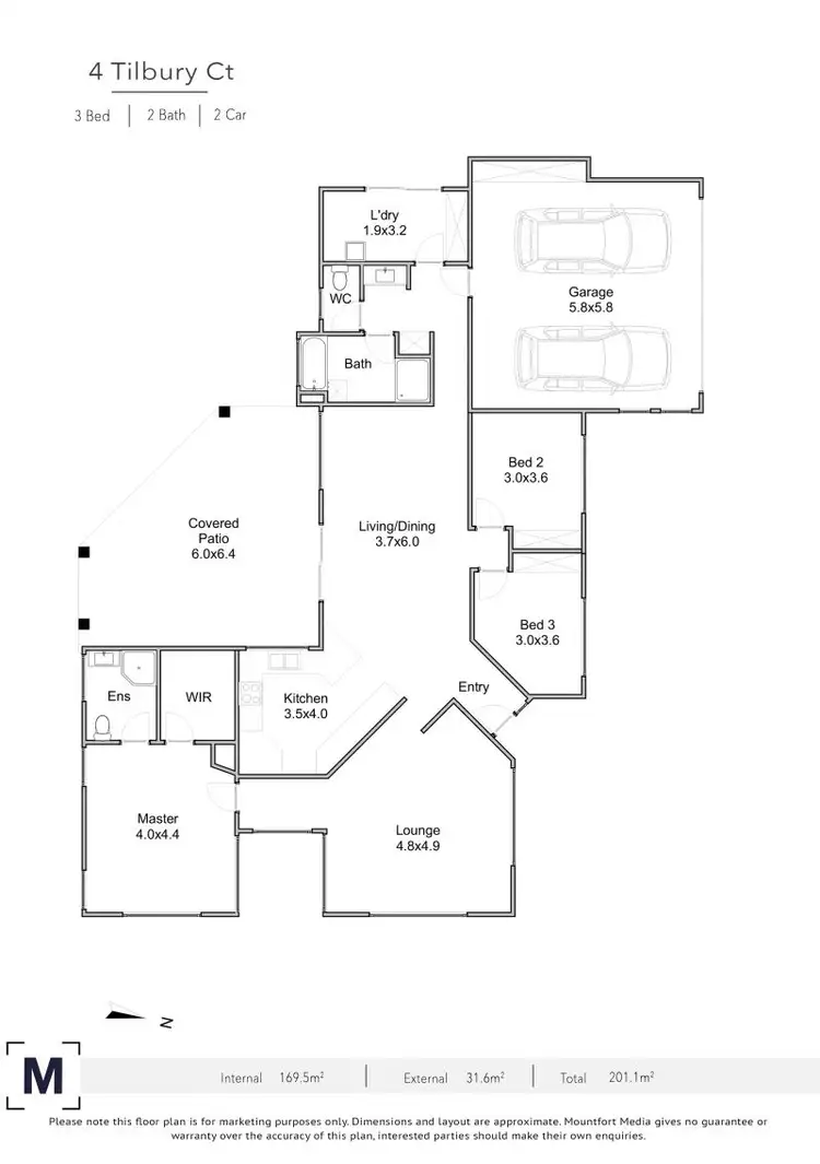 Floorplan of Homely house listing, 4 Tilbury Court, Yamanto QLD 4305
