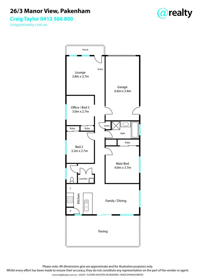 Floorplan of Homely house listing, 26/3 Manor View, Pakenham VIC 3810