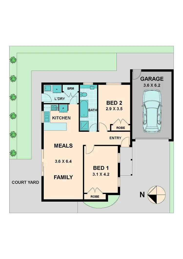 Floorplan of Homely unit listing, 3/138 DUDLEY STREET, Wallan VIC 3756