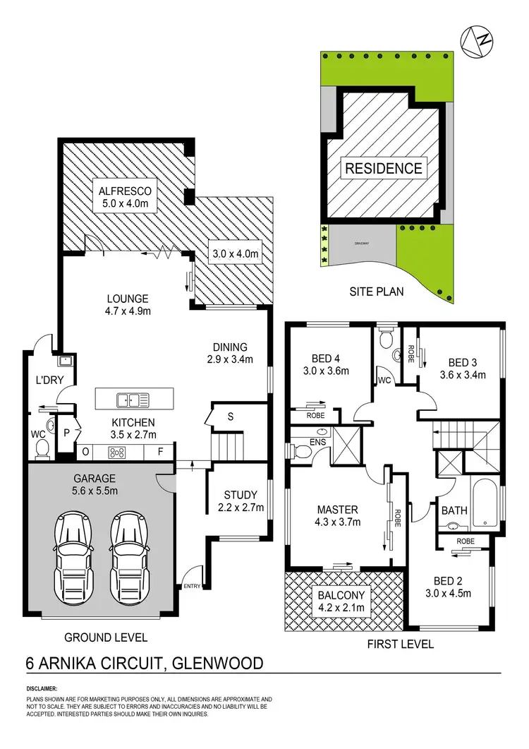 Floorplan of Homely house listing, 6 Arnika Court, Glenwood NSW 2768