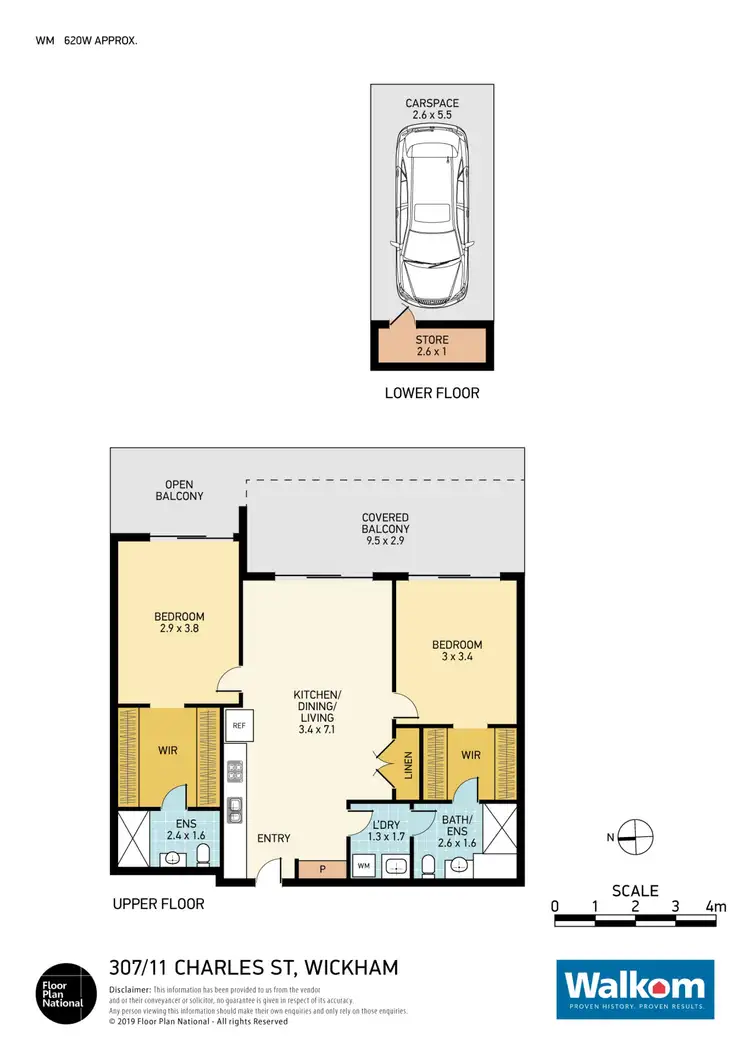 Floorplan of Homely apartment listing, 307/11 Charles Street, Wickham NSW 2293
