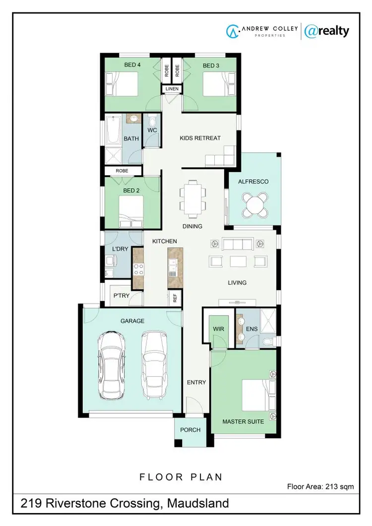Floorplan of Homely house listing, 219 Riverstone Crossing, Maudsland QLD 4210