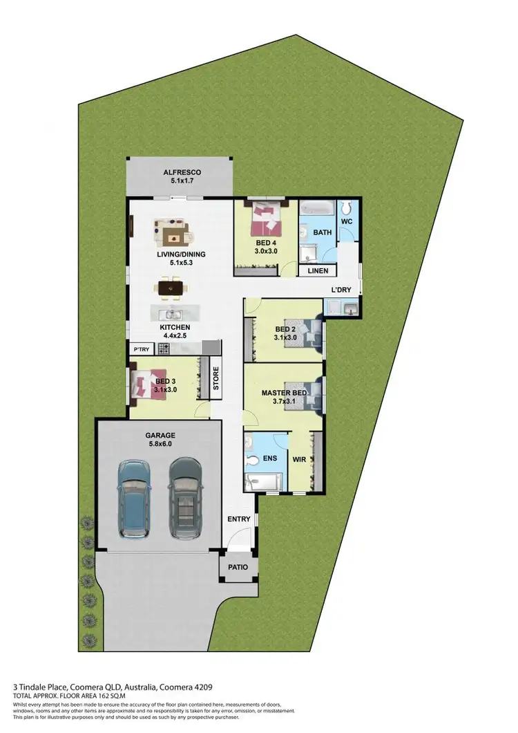 Floorplan of Homely house listing, 3 Tindale Place, Coomera QLD 4209