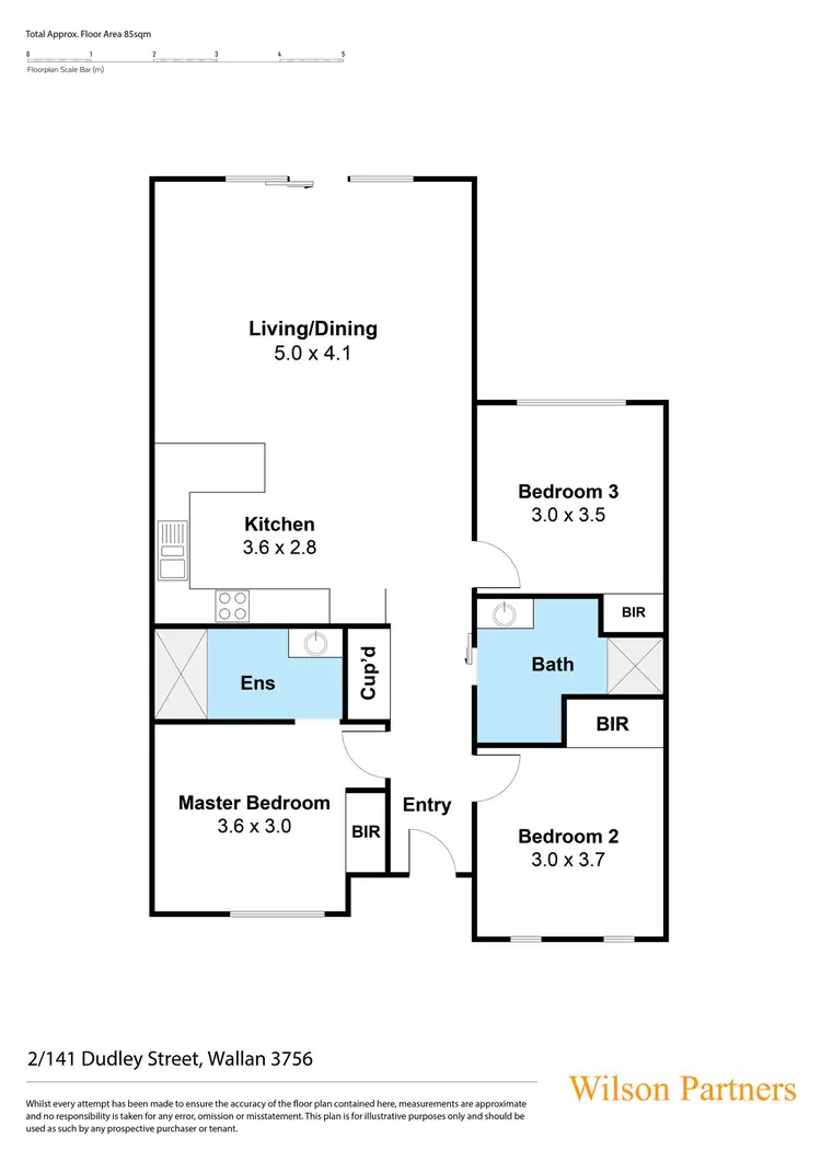 Floorplan of Homely unit listing, 2/141 Dudley Street, Wallan VIC 3756
