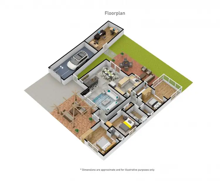 Floorplan of Homely house listing, 4 Tarwin Court, Rowville VIC 3178