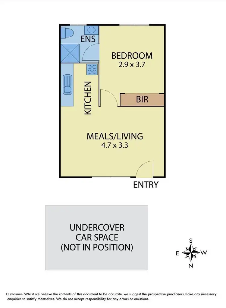 Floorplan of Homely unit listing, 1/6 Ormond Road, Ormond VIC 3204