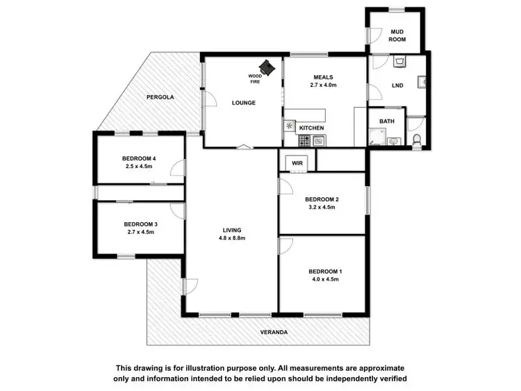 Floorplan of Homely rural property listing, 5829 Glenelg Highway, Glenburnie SA 5291