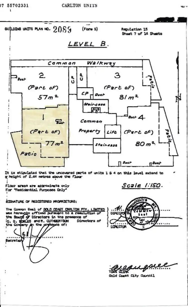 Floorplan of Homely apartment listing, 1/4 Clifford St, Surfers Paradise QLD 4217
