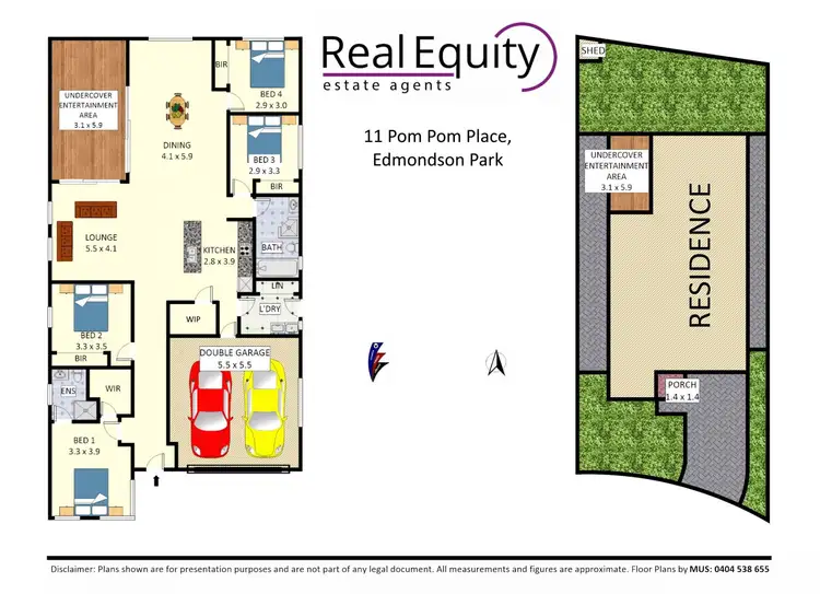 Floorplan of Homely house listing, 11 Pom Pom Place, Edmondson Park NSW 2174